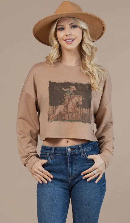 Gallup Print Crop Top