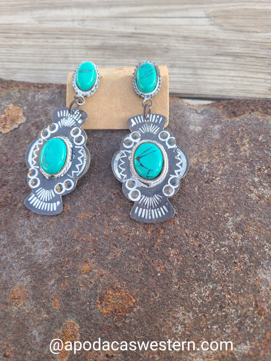 Handmade Western Stone Earrings