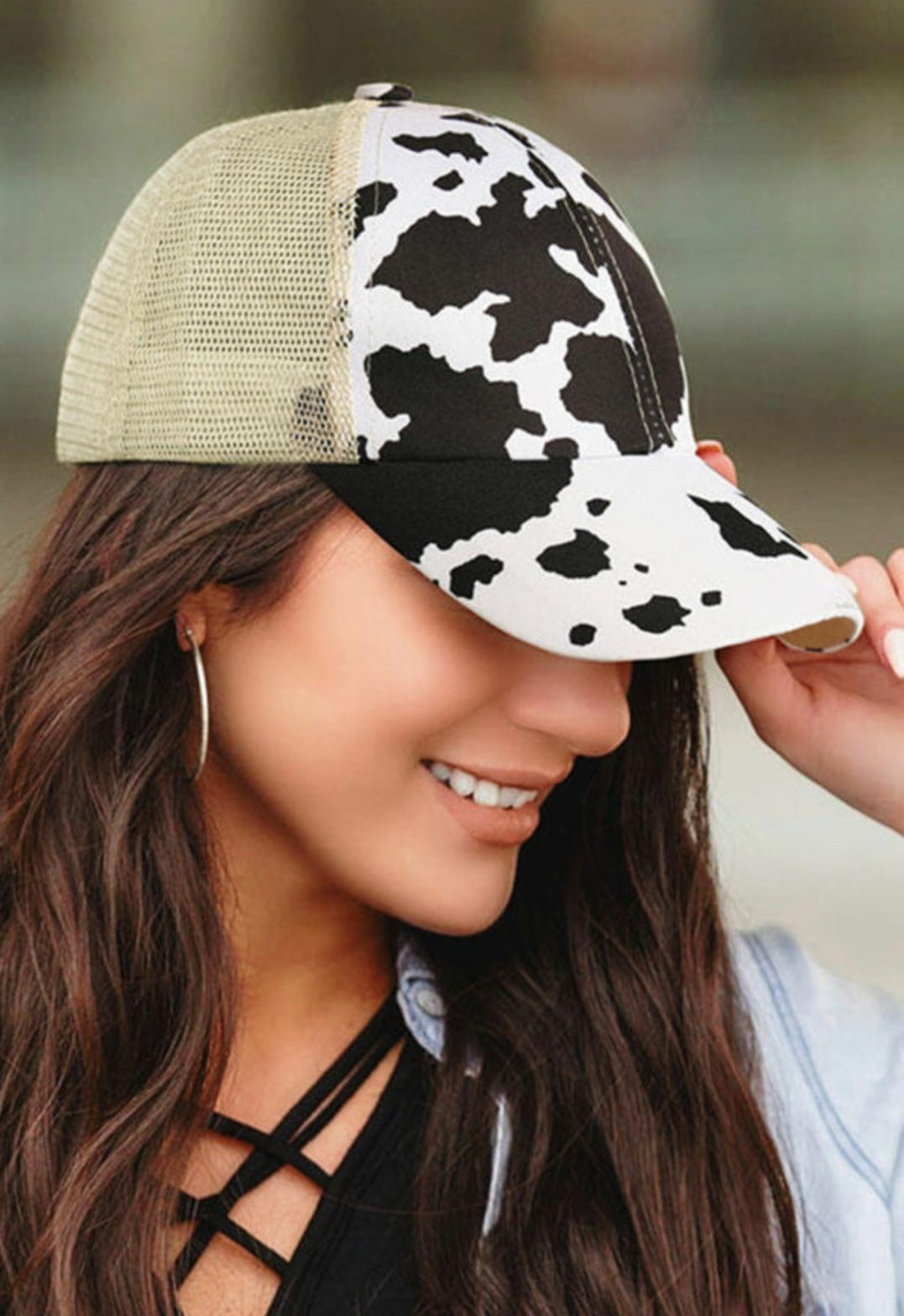 Cow Print Baseball Cap