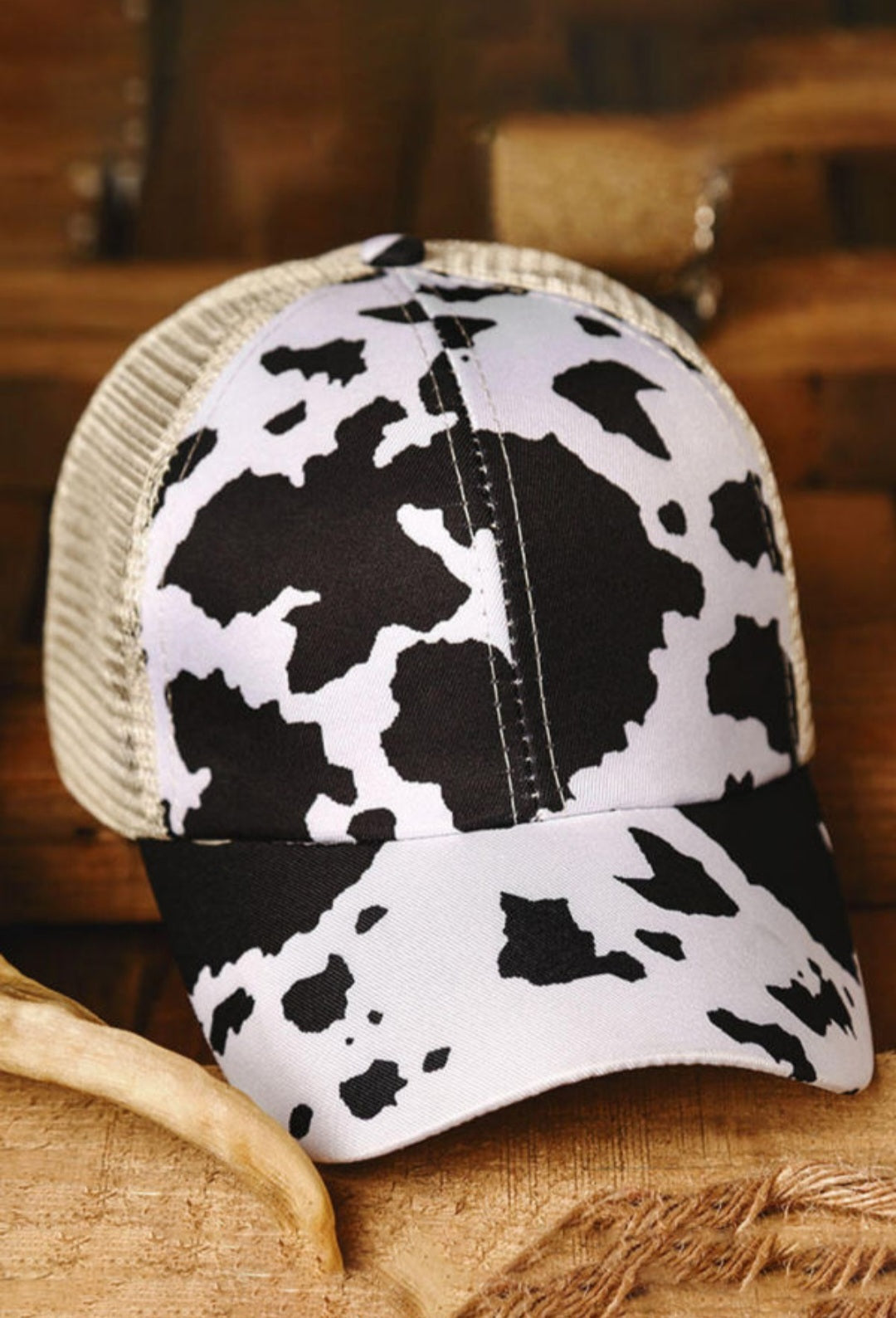 Cow Print Baseball Cap