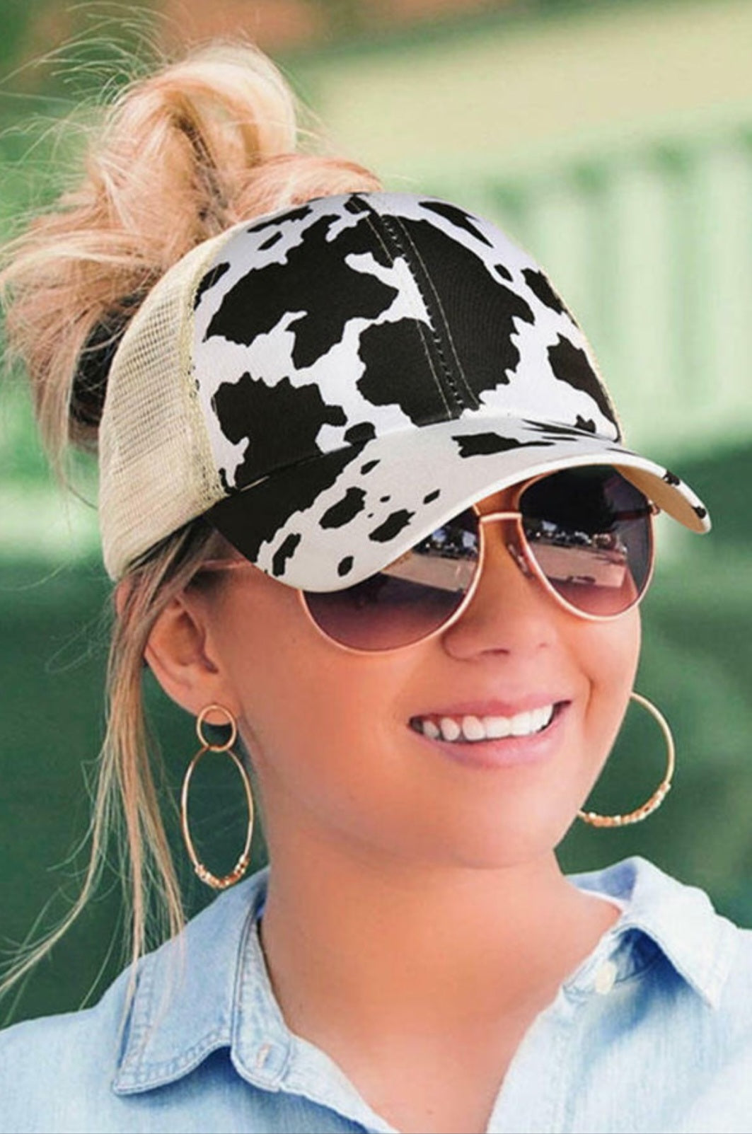 Cow Print Baseball Cap